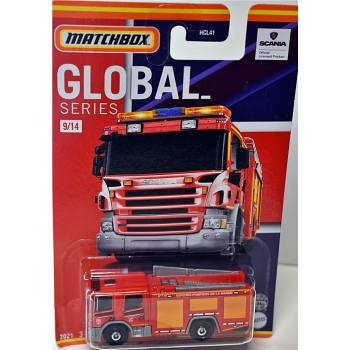 Matchbox 1:64 Best of Global - Scania P360 Fire Truck Saupers Pompiers